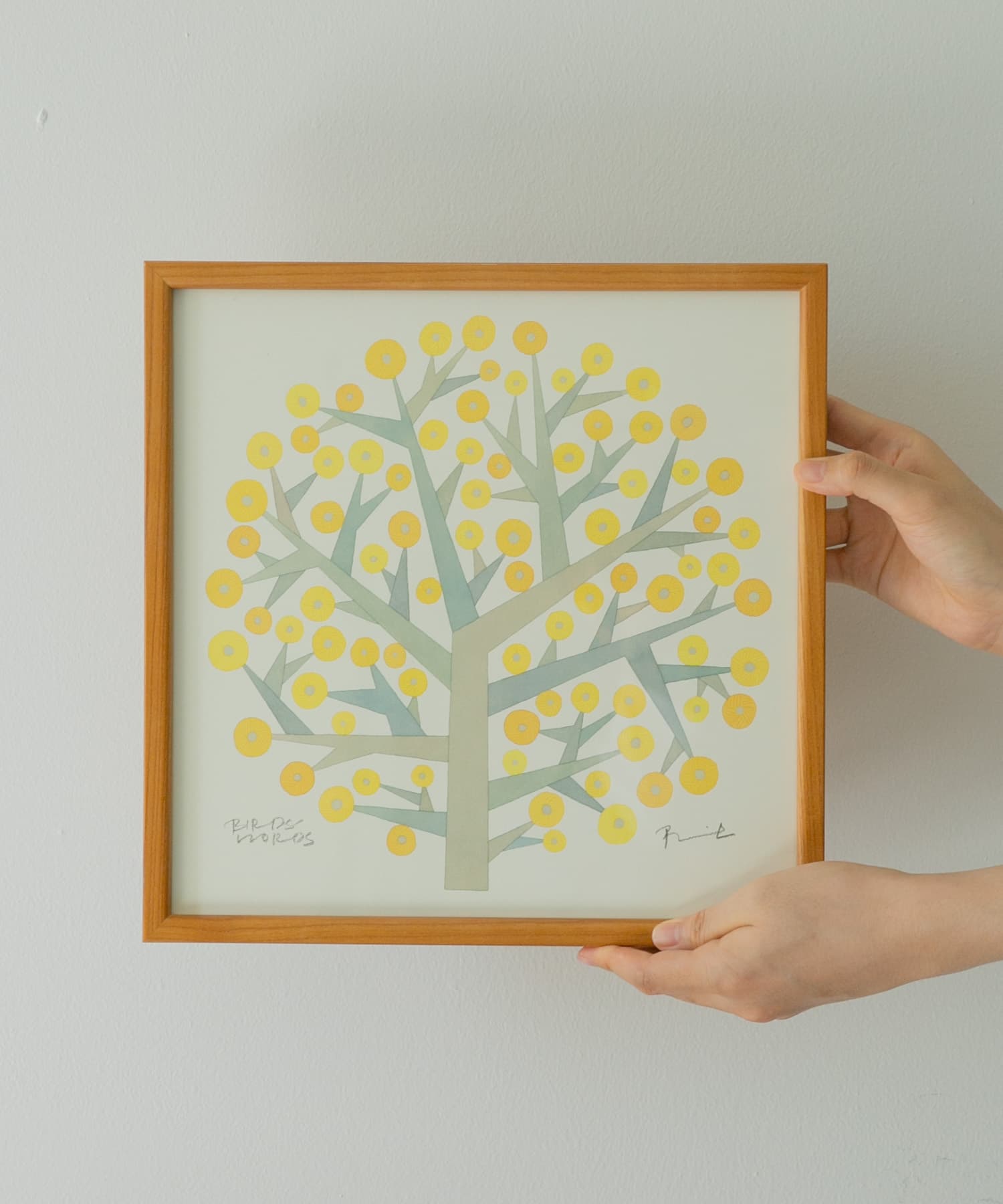 BIRDS’WORDS　ポスター 30cm 額装タイプ(木製) TREEOFHOPE -