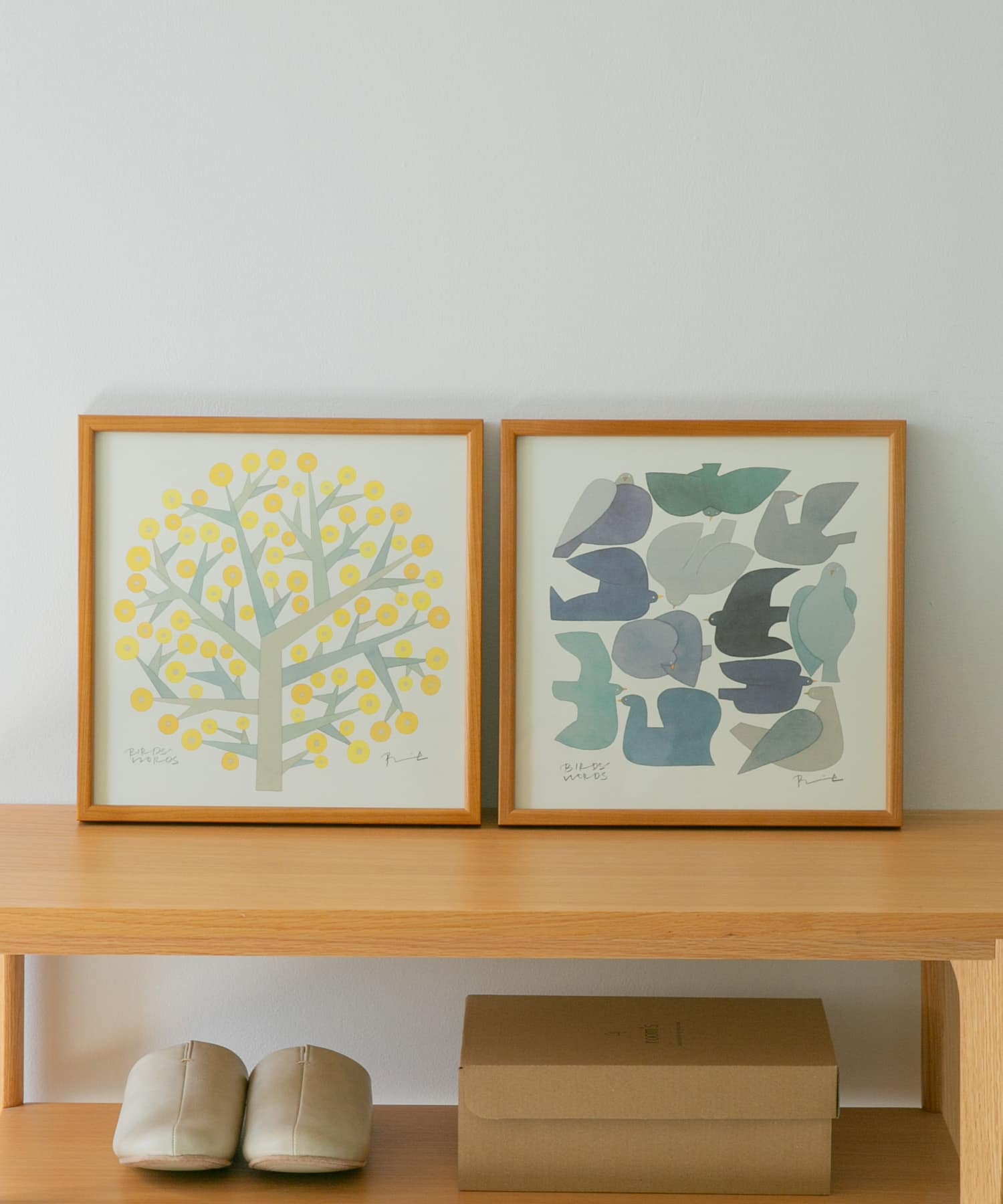 BIRDS’WORDS　ポスター 30cm 額装タイプ(木製) TREEOFHOPE -