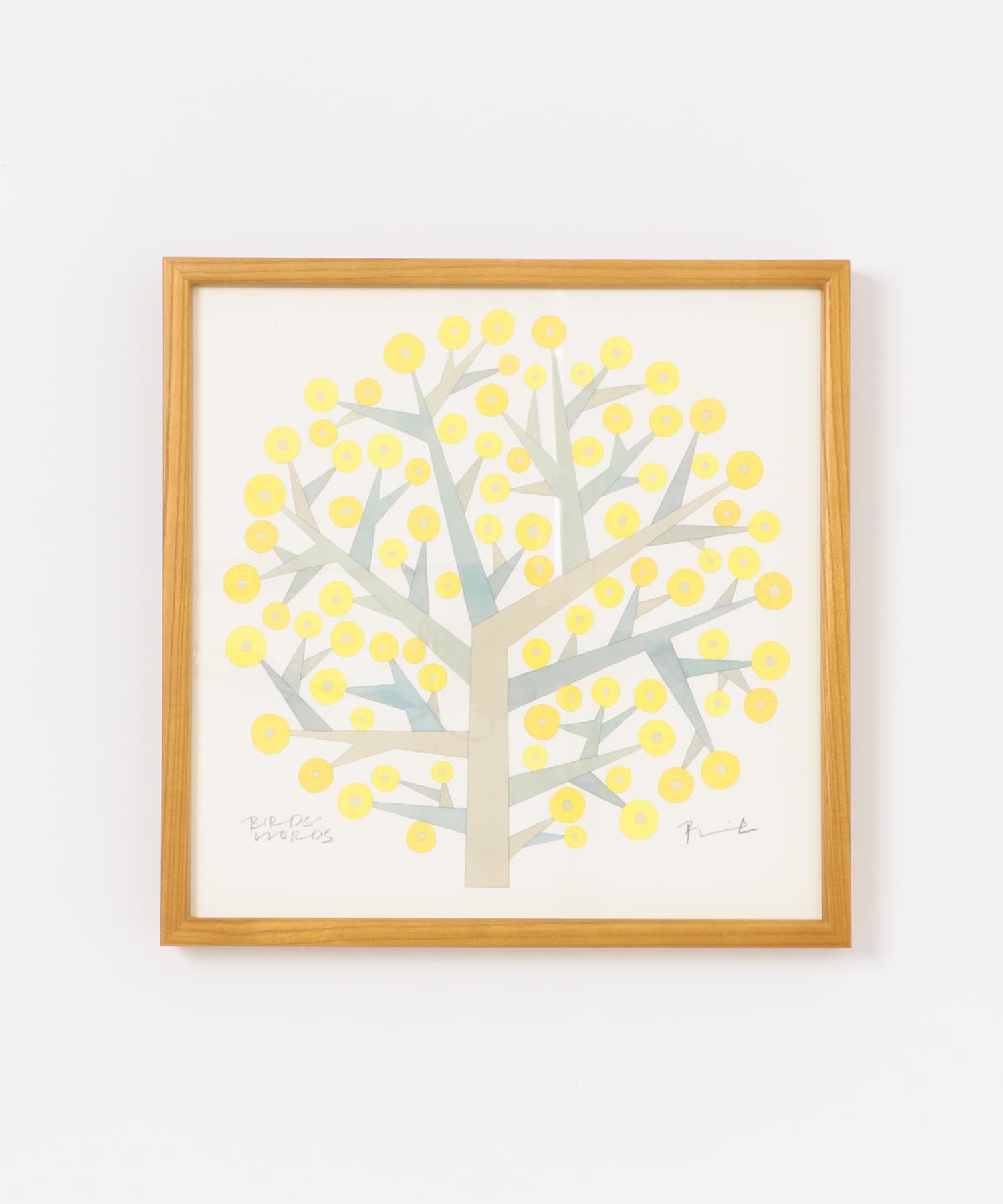 BIRDS’WORDS　ポスター 30cm 額装タイプ(木製) TREEOFHOPE -