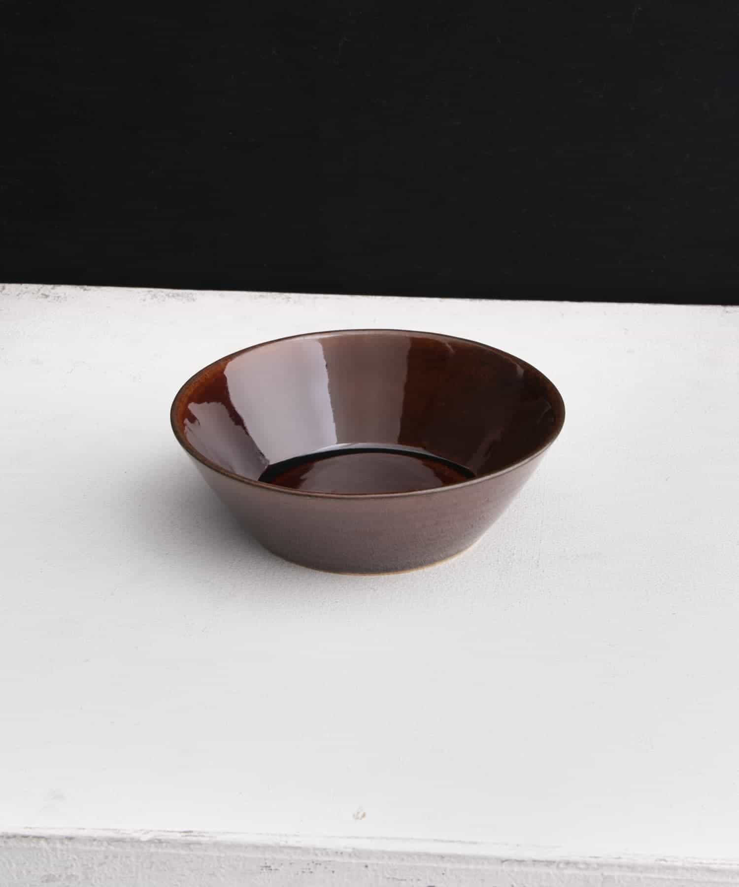 郡司製陶所　郡司 6寸鉢 濃飴 6寸