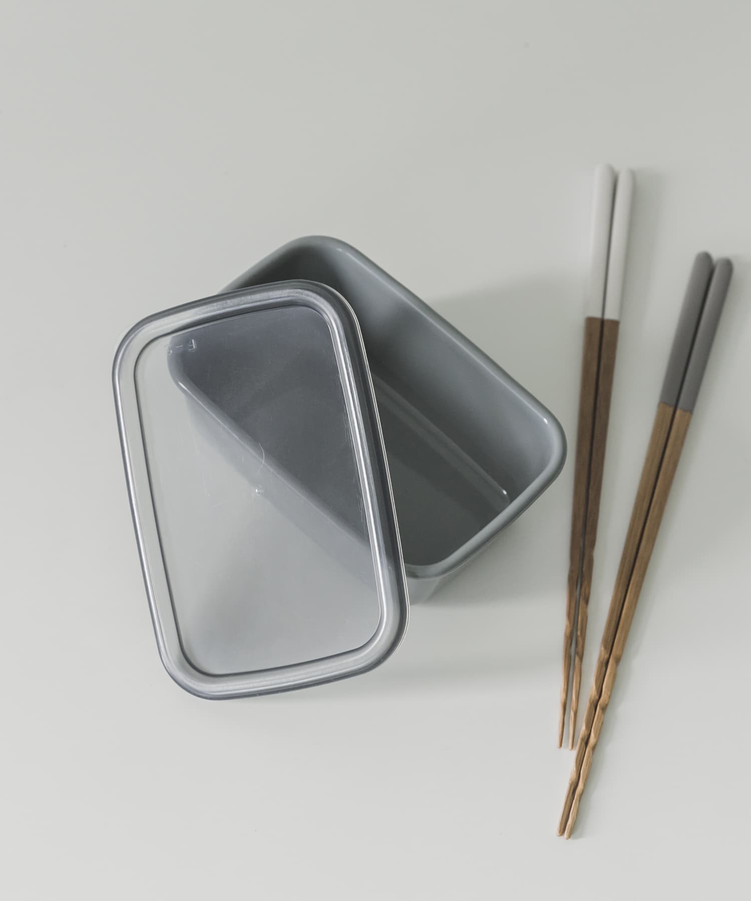 『WEB限定』野田琺瑯　+グレー レクタングル深型S