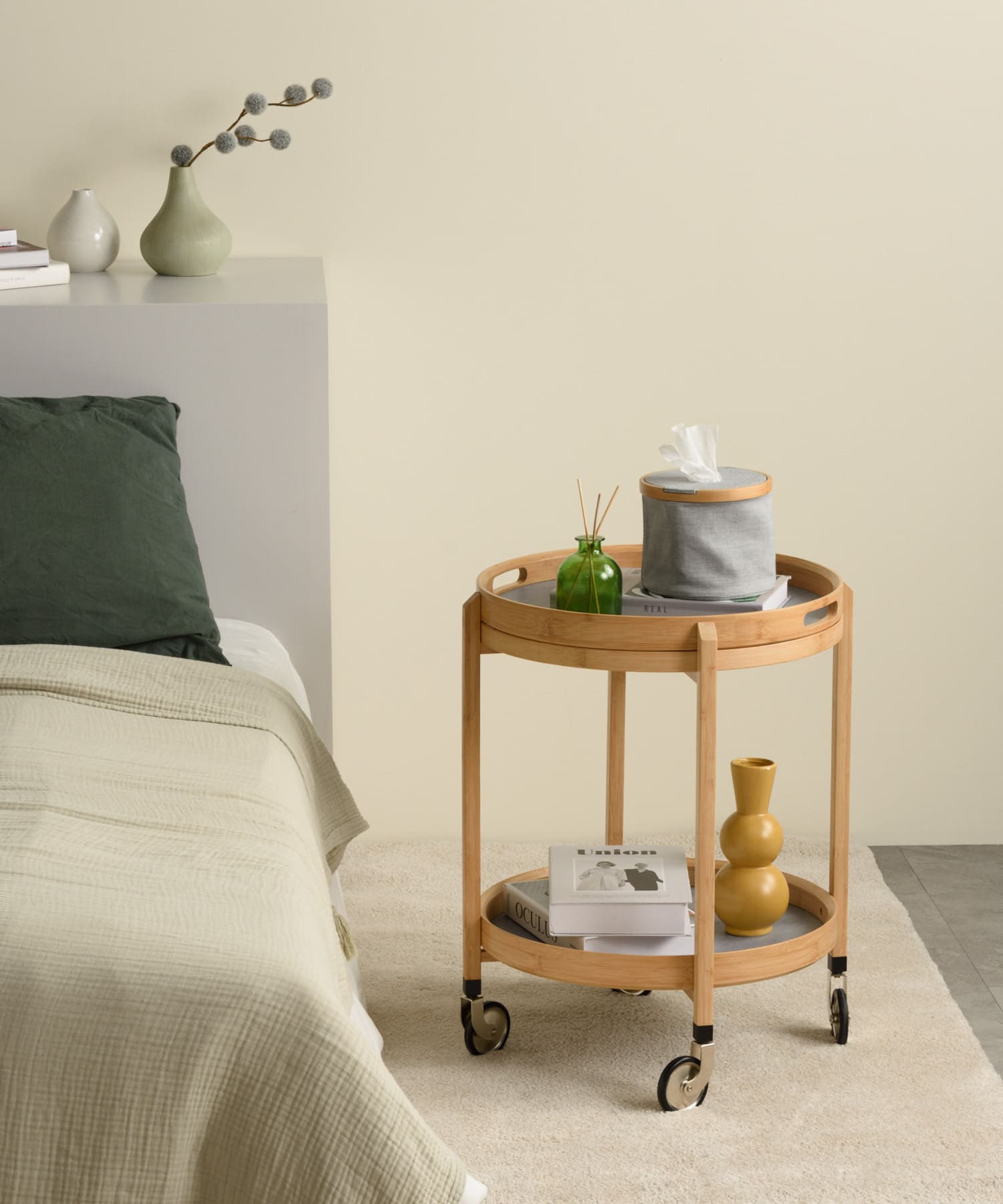 Gudee　ROCA 2tier bar cart round