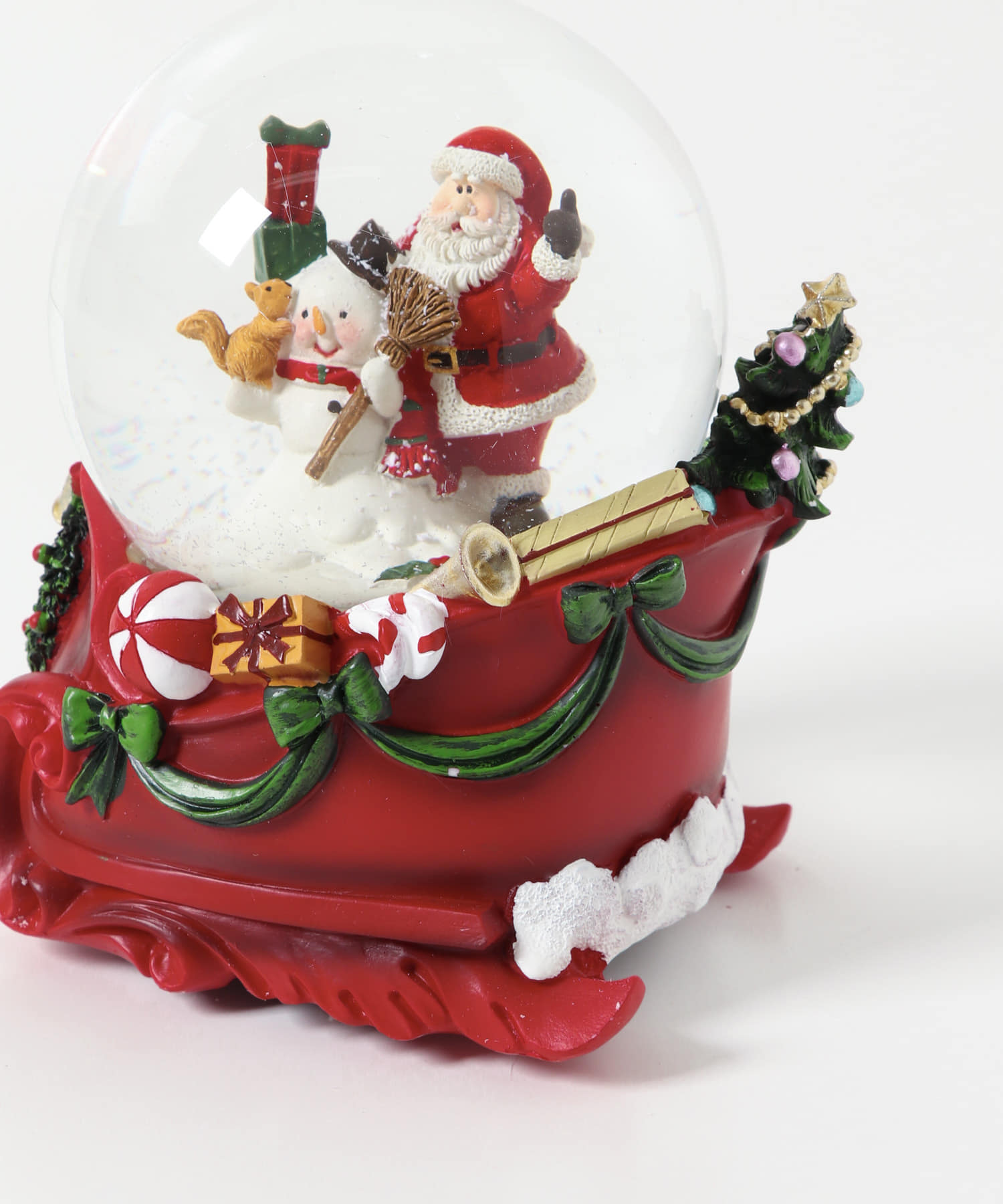 Malymoon スノーマンサンタ WEB/一部店舗限定』Mark's スノードーム オルゴール (サンタ
