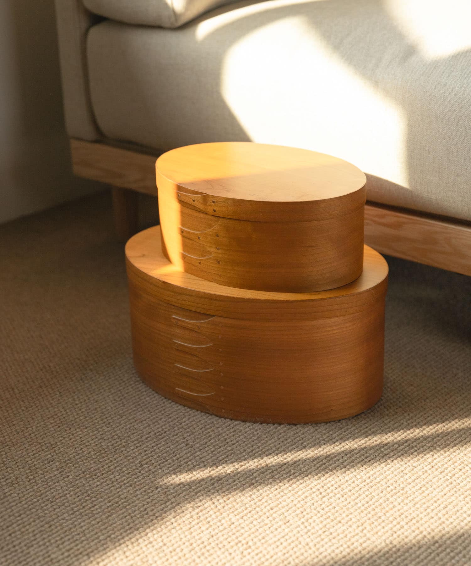 WEB限定』AXCIS シェーカーオーバルボックス L(L ブラウン