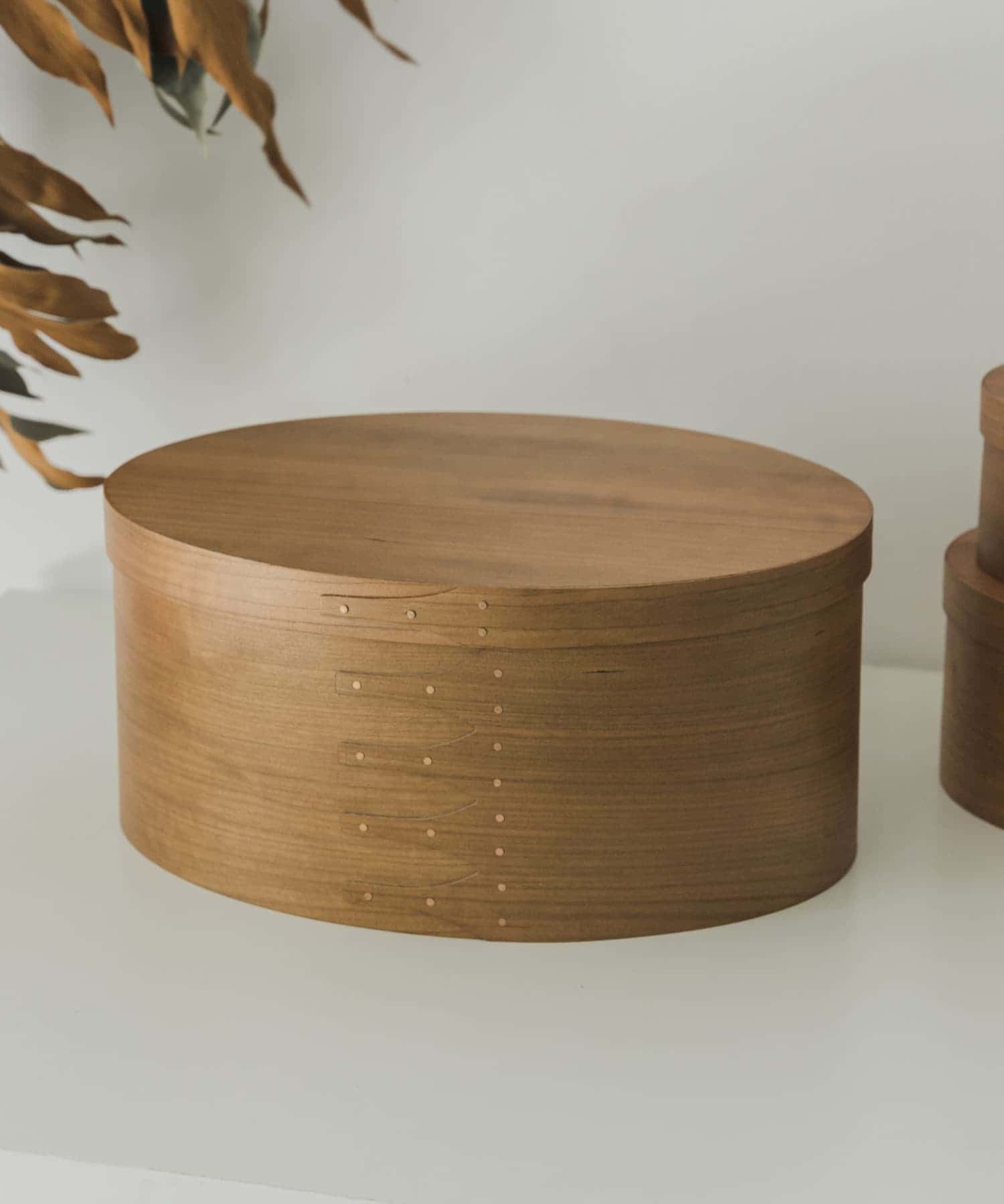 『WEB限定』AXCIS　シェーカーオーバルボックス L ブラウン L