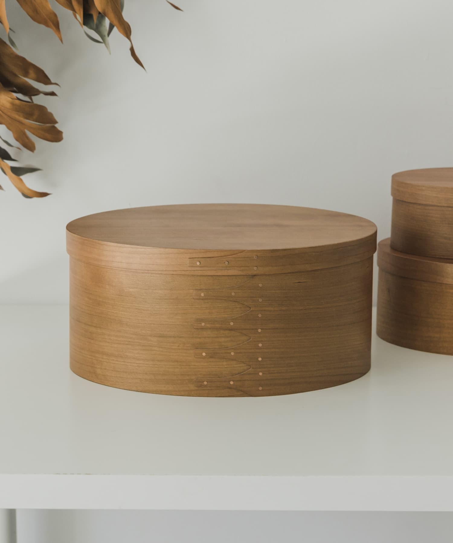 『WEB限定』AXCIS　シェーカーオーバルボックス L ブラウン L