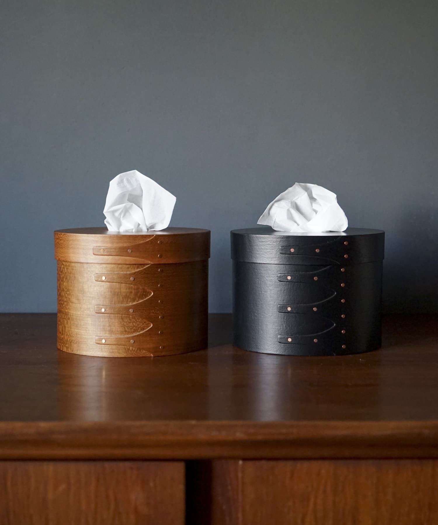 WEB限定』AXCIS シェーカーティッシュボックス(- ブラウン