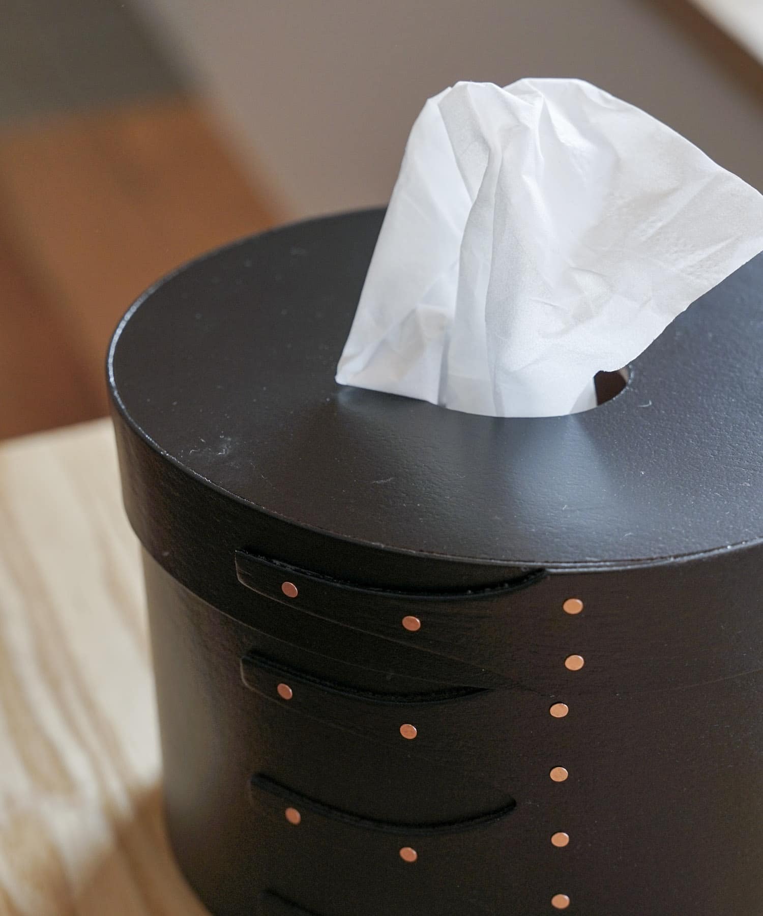 『WEB限定』AXCIS　シェーカーティッシュボックス ブラック ブラック -