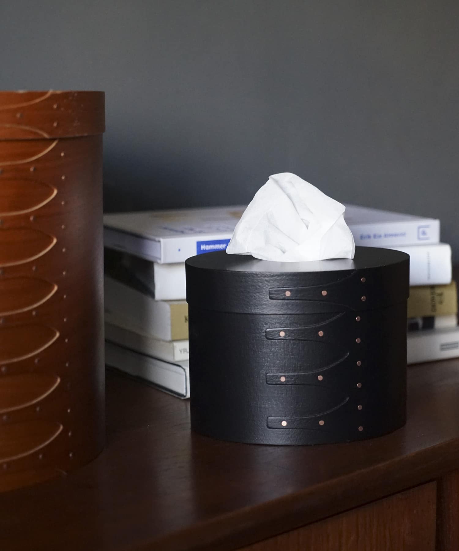 『WEB限定』AXCIS　シェーカーティッシュボックス ブラック ブラック -