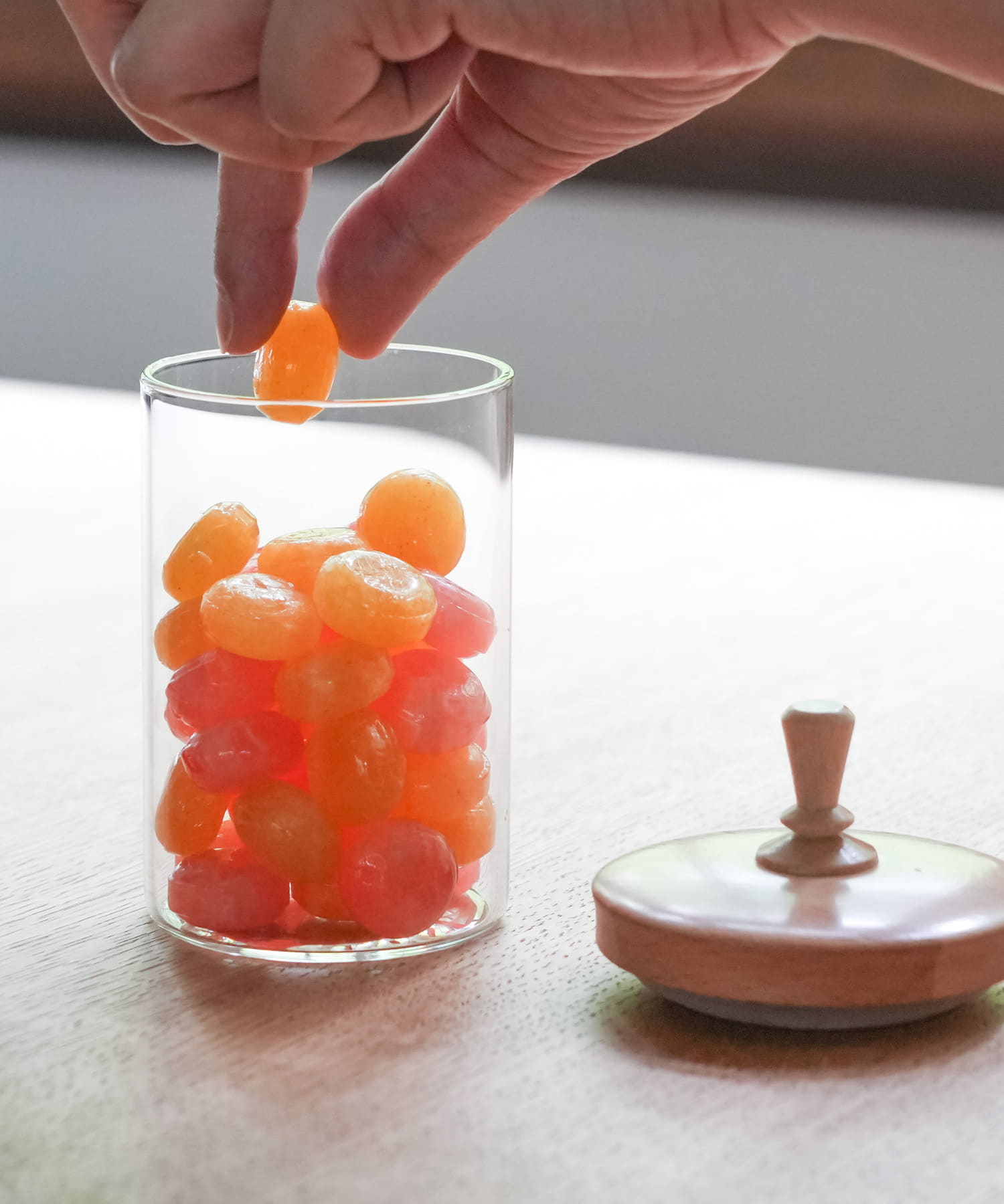 AXCIS　ティム ガラスジャーS ブラウン S