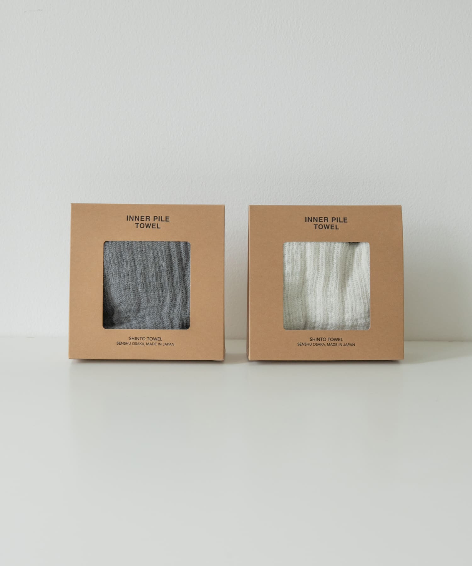 『WEB限定』SHINTO TOWEL　インナーパイルミニ プレゼントパッケージ Charcoal -