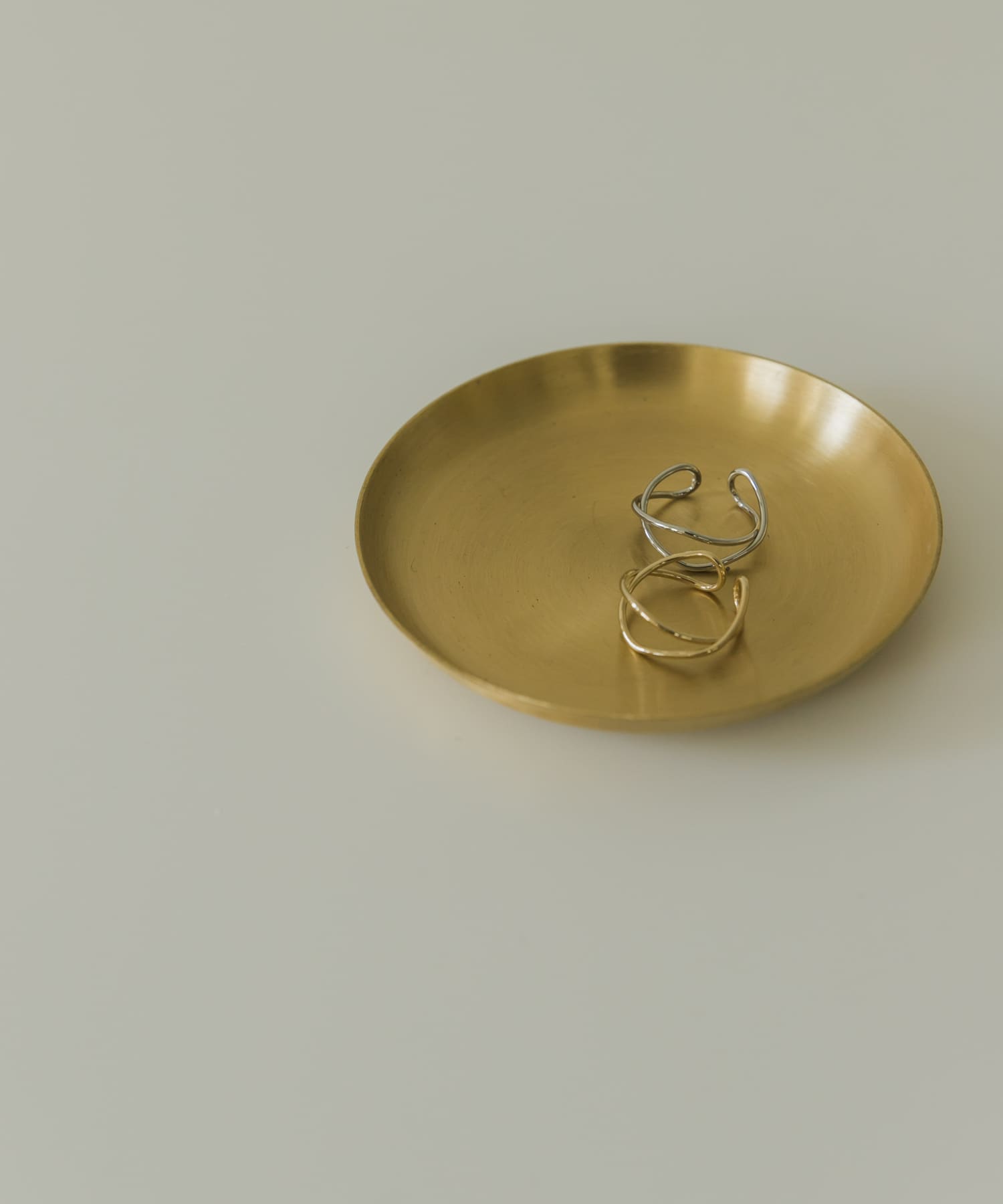 fog linen work　ブラスプレート 円形S