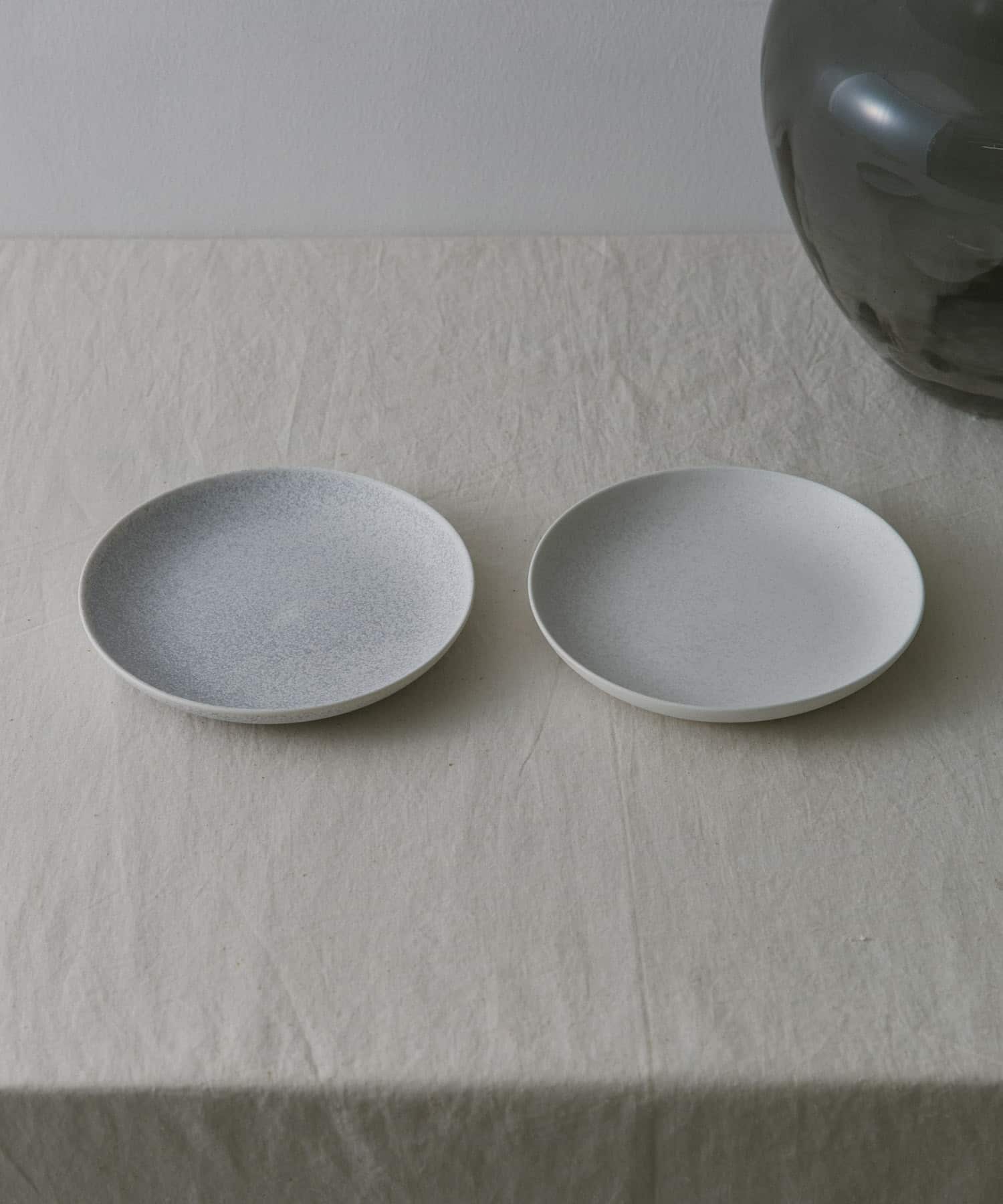 石松信彦　結晶釉プレート WHITE -