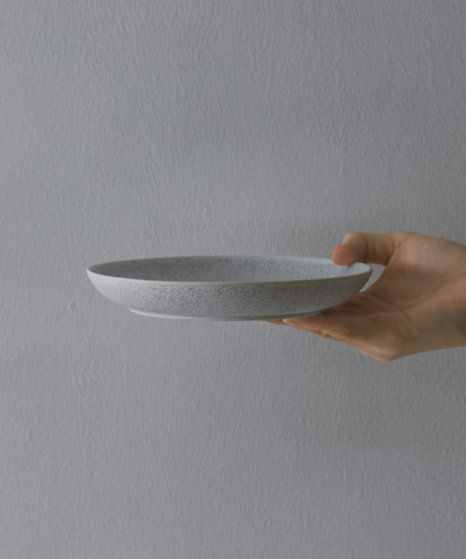 石松信彦　結晶釉プレート WHITE -