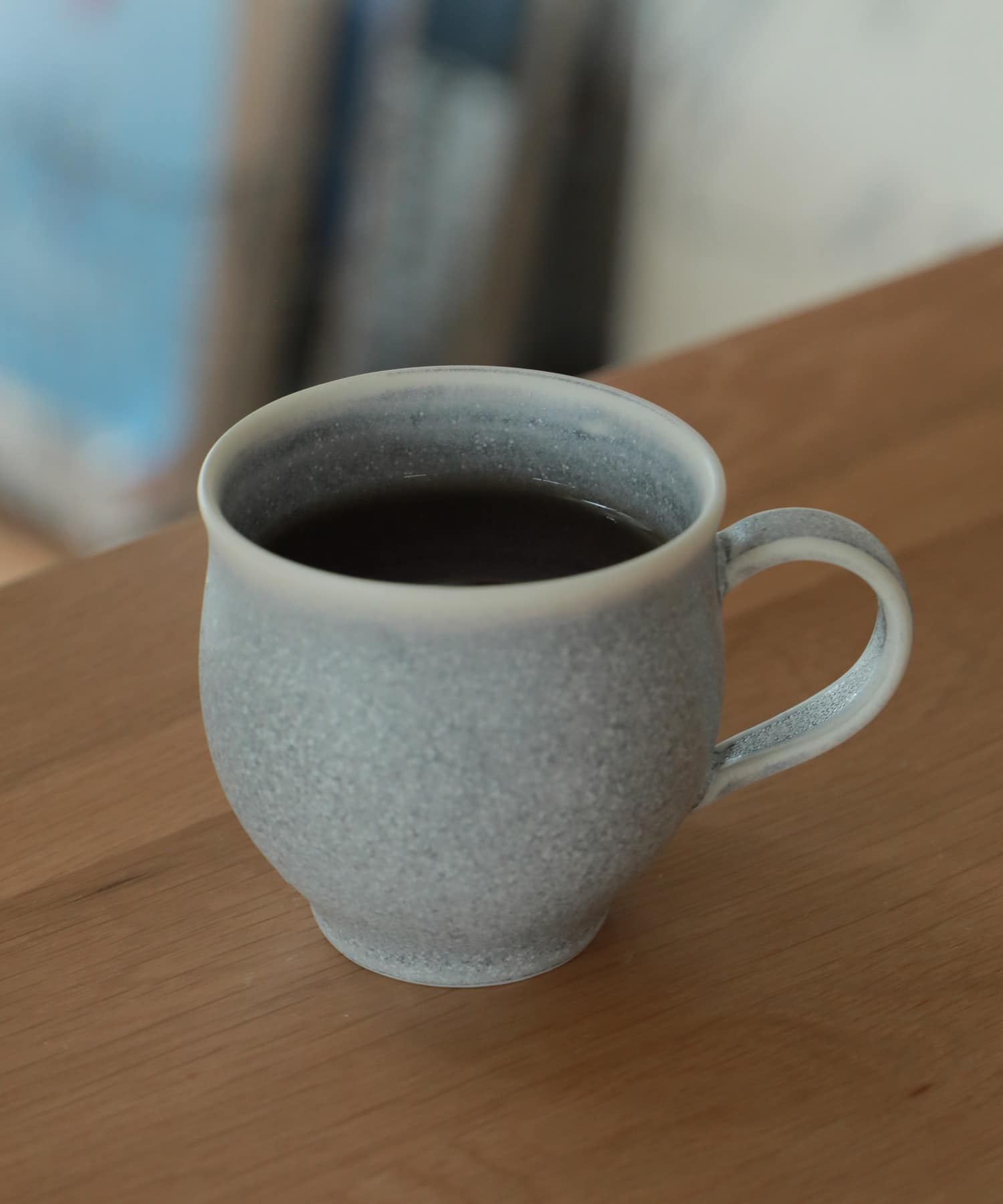 石松信彦　結晶釉マグカップ BLUE -