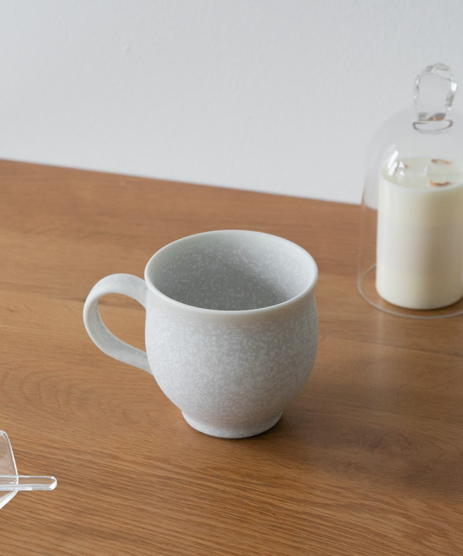 石松信彦　結晶釉マグカップ WHITE -