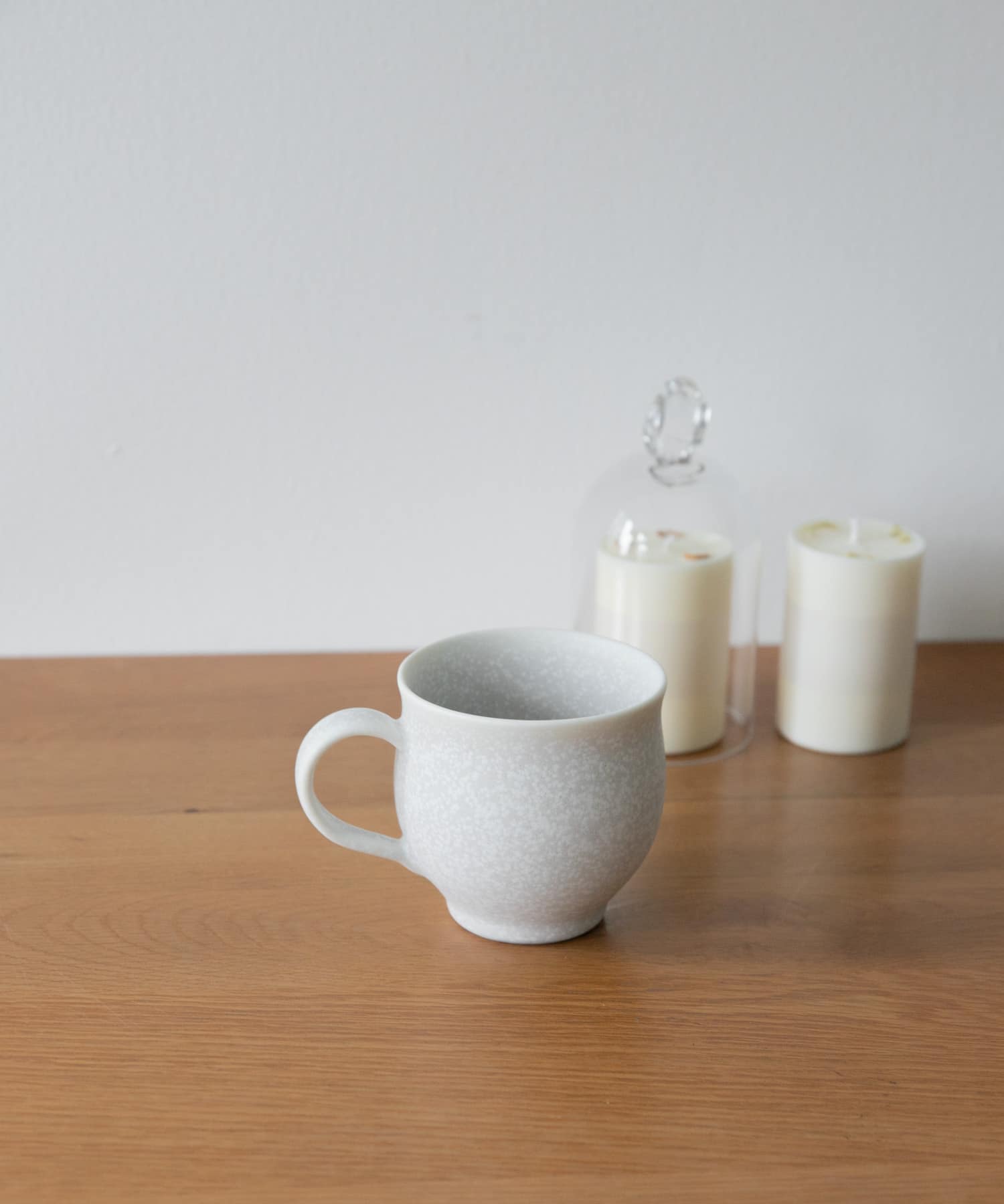 石松信彦　結晶釉マグカップ WHITE -