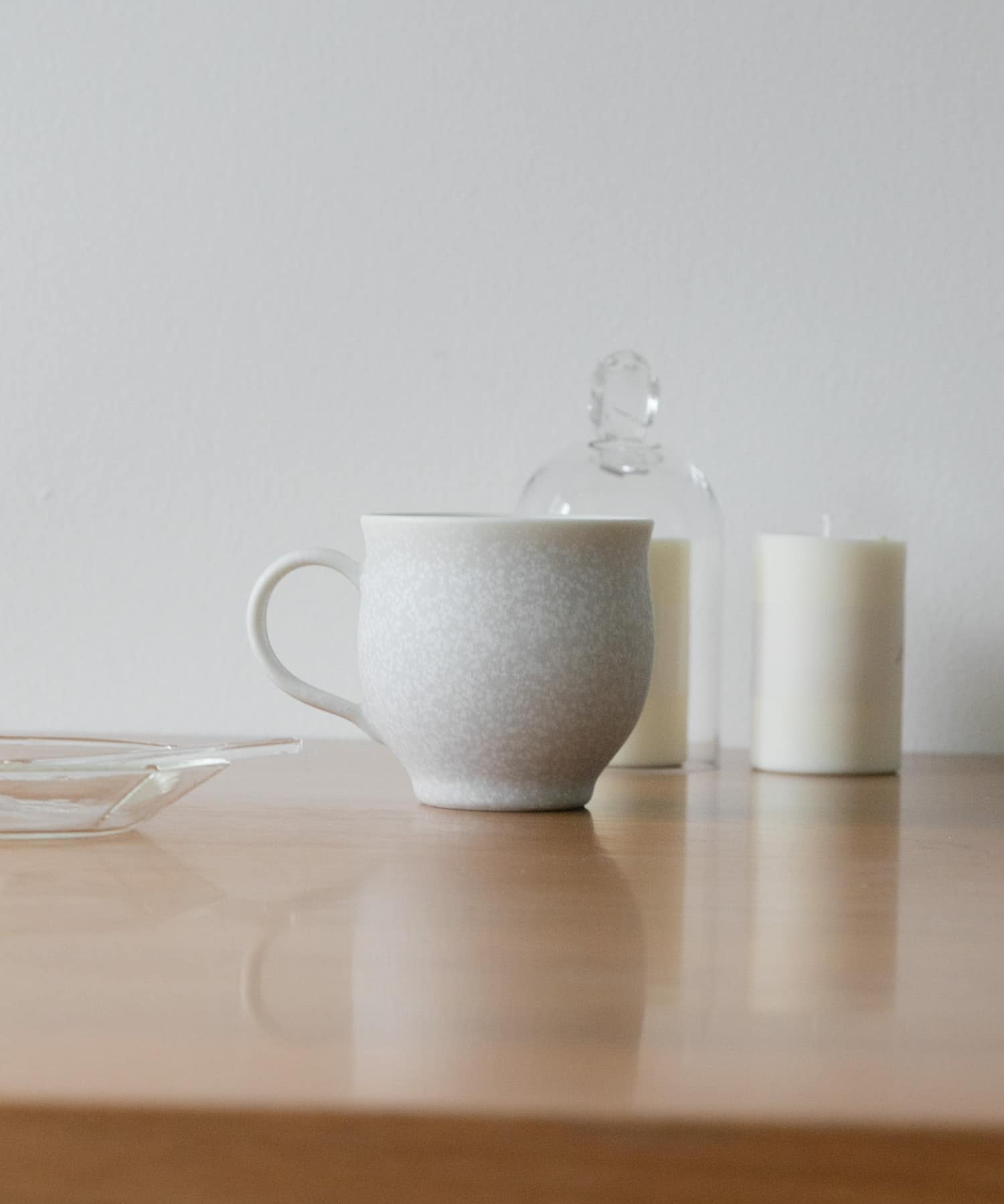 石松信彦　結晶釉マグカップ WHITE -