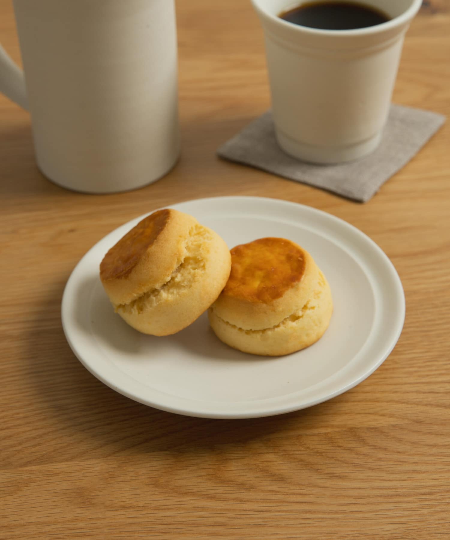 石松信彦　白マット釉 プレート 白 -