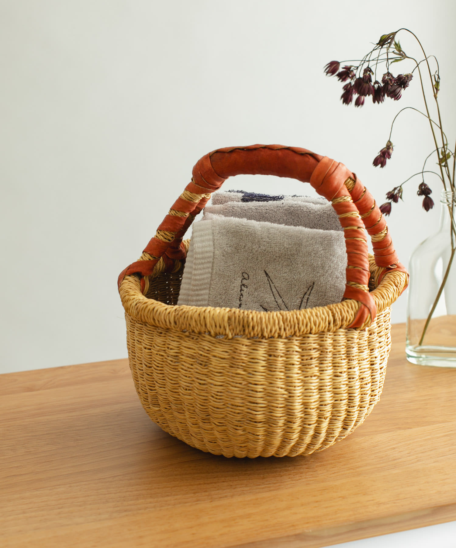 アフリカンスクエア ブルキナバスケットSS(XS 無地): インテリア