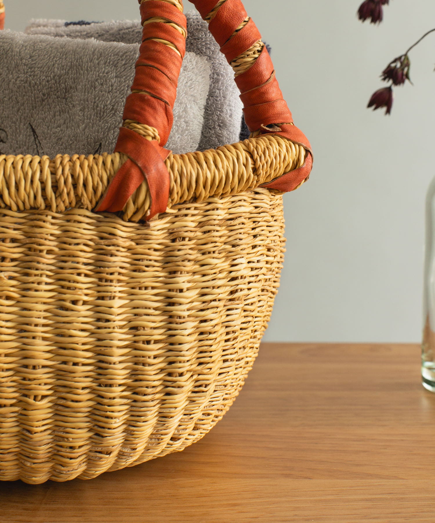 アフリカンスクエア ブルキナバスケットSS(XS 無地): インテリア