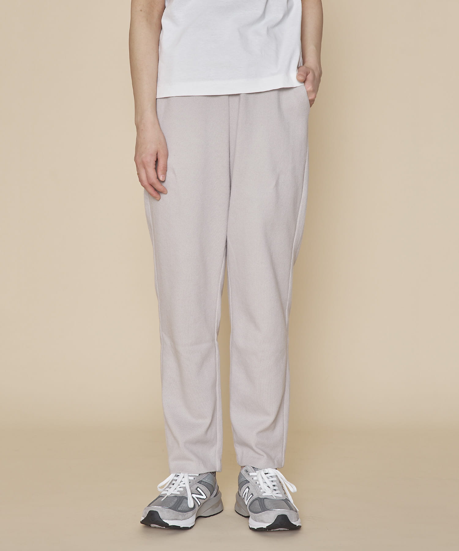 UNIFY　Tapered Knit Pants∴ LIGHT GREY 1