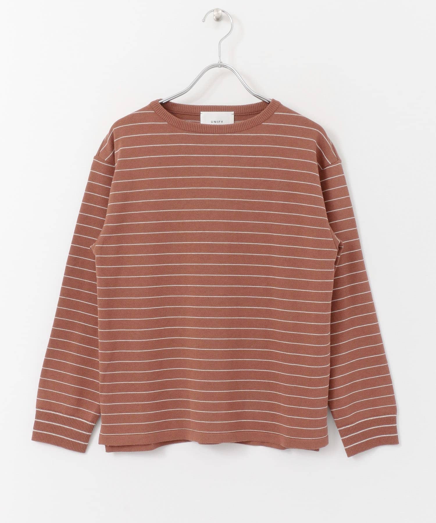 UNIFY　CREW-NECK Border Knit∴