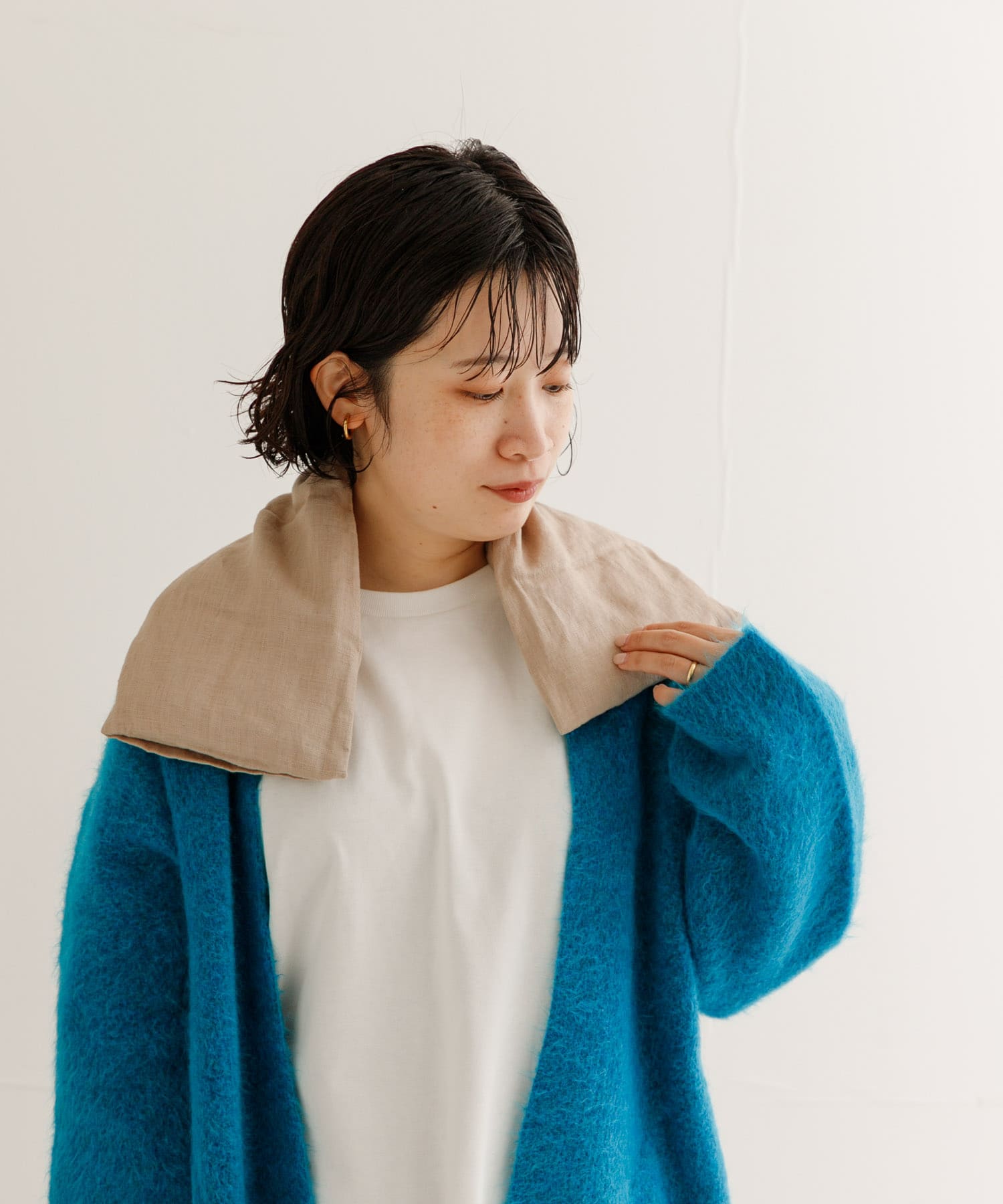 『WEB限定』KLIPPAN　麦の温冷ネックピロー ウォッシュドリネン -