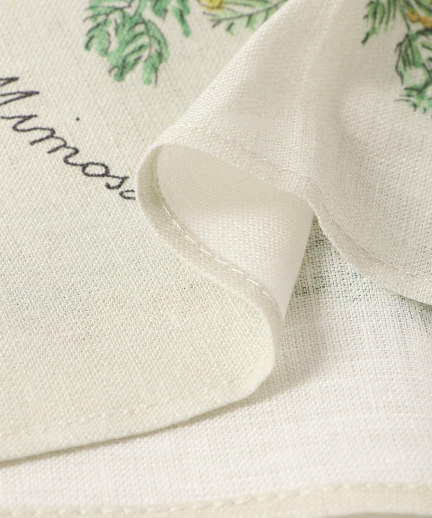 『WEB限定』fog linen work　ミニハンカチ ISABELLE BOINOT ミモザ -