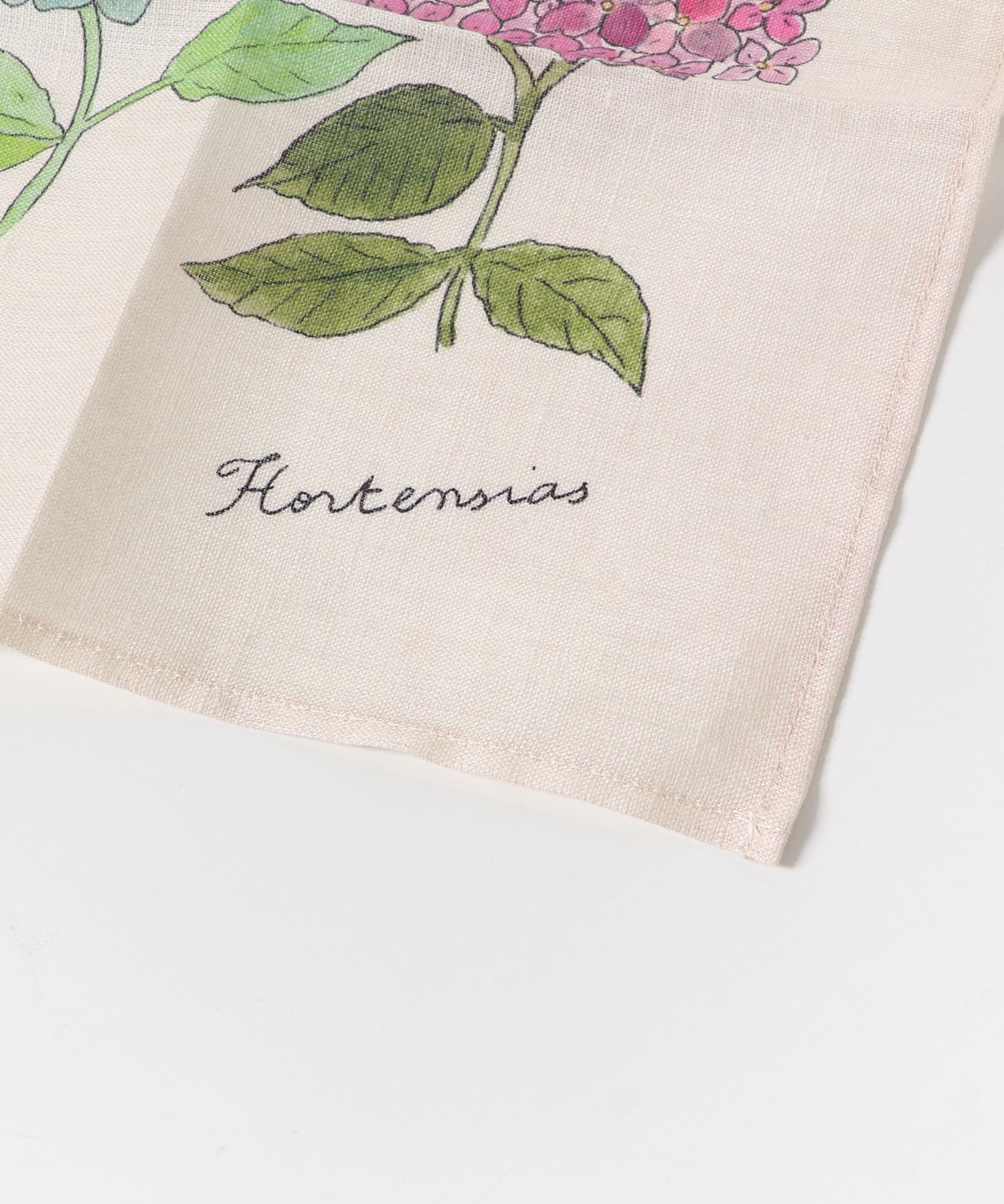 『WEB限定』fog linen work　ミニハンカチ ISABELLE BOINOT アジサイ -