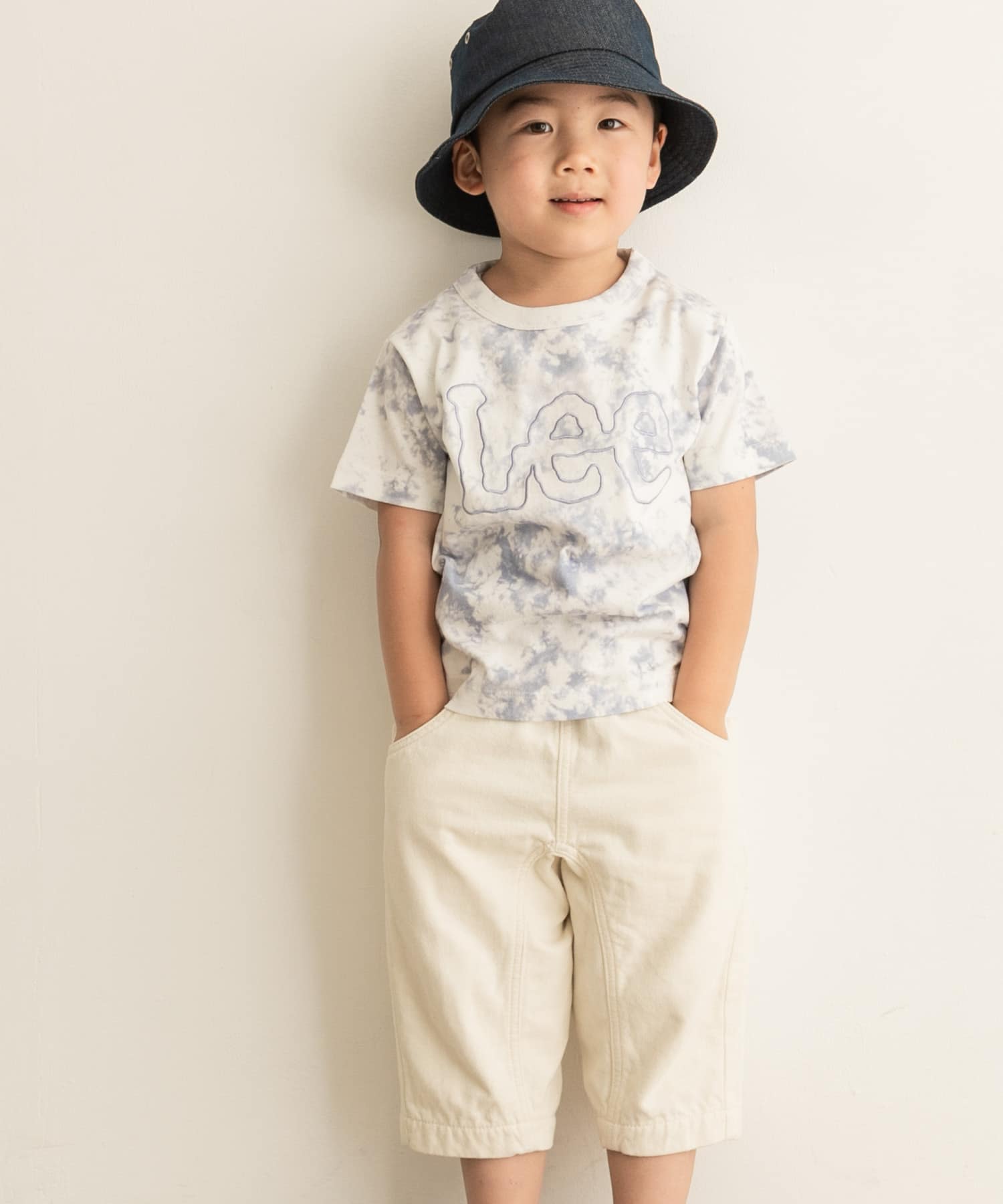 LEE KIDS　LOGO EMBROIDERY T-SHIRTS(KIDS)