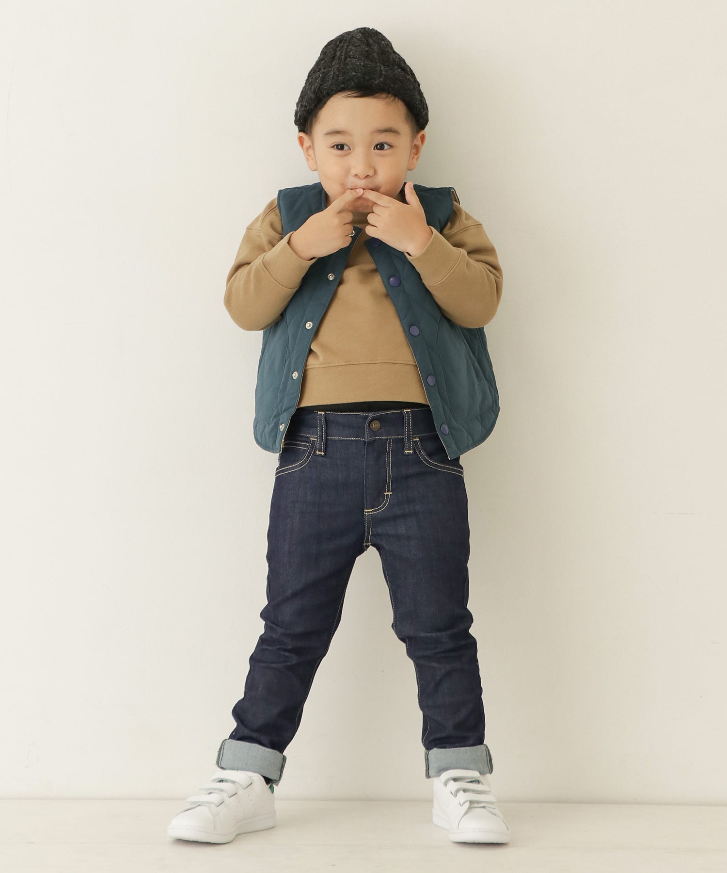 Lee×DOORS-natural-　テーパードパンツ(KIDS) デニム 100
