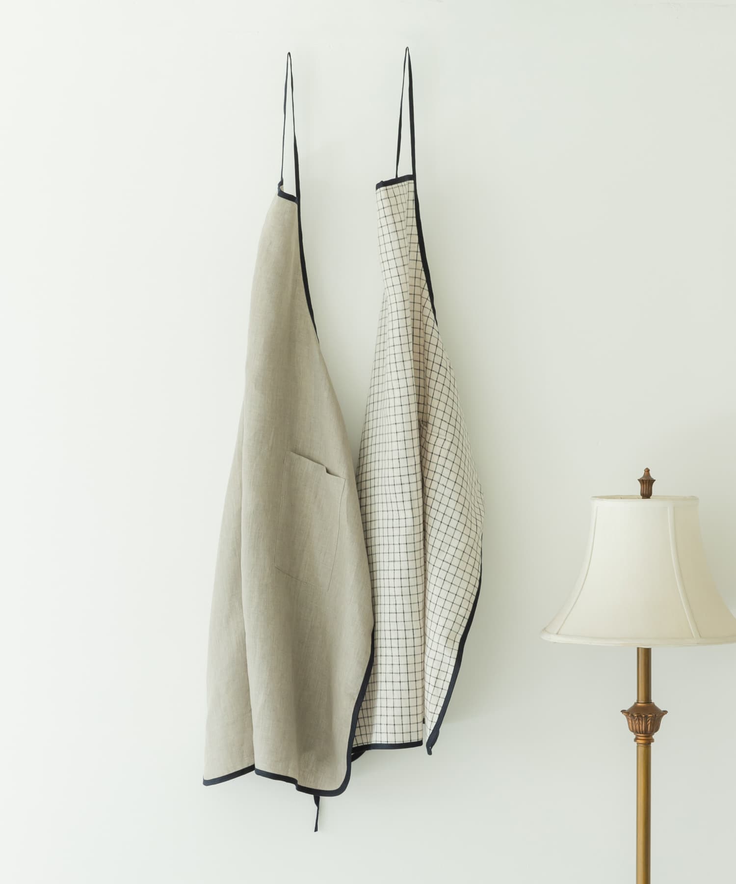 fog linen work　リネンパイピングエプロン ジェン -