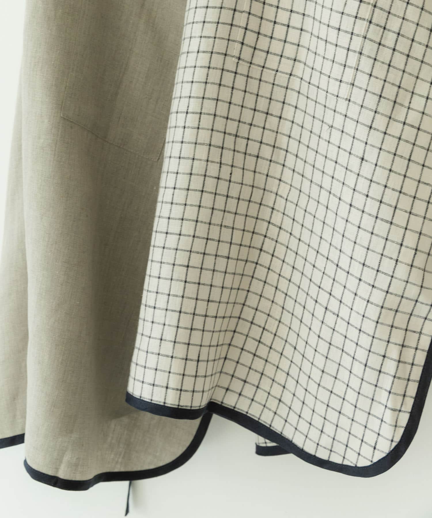 fog linen work　リネンパイピングエプロン ジェン -