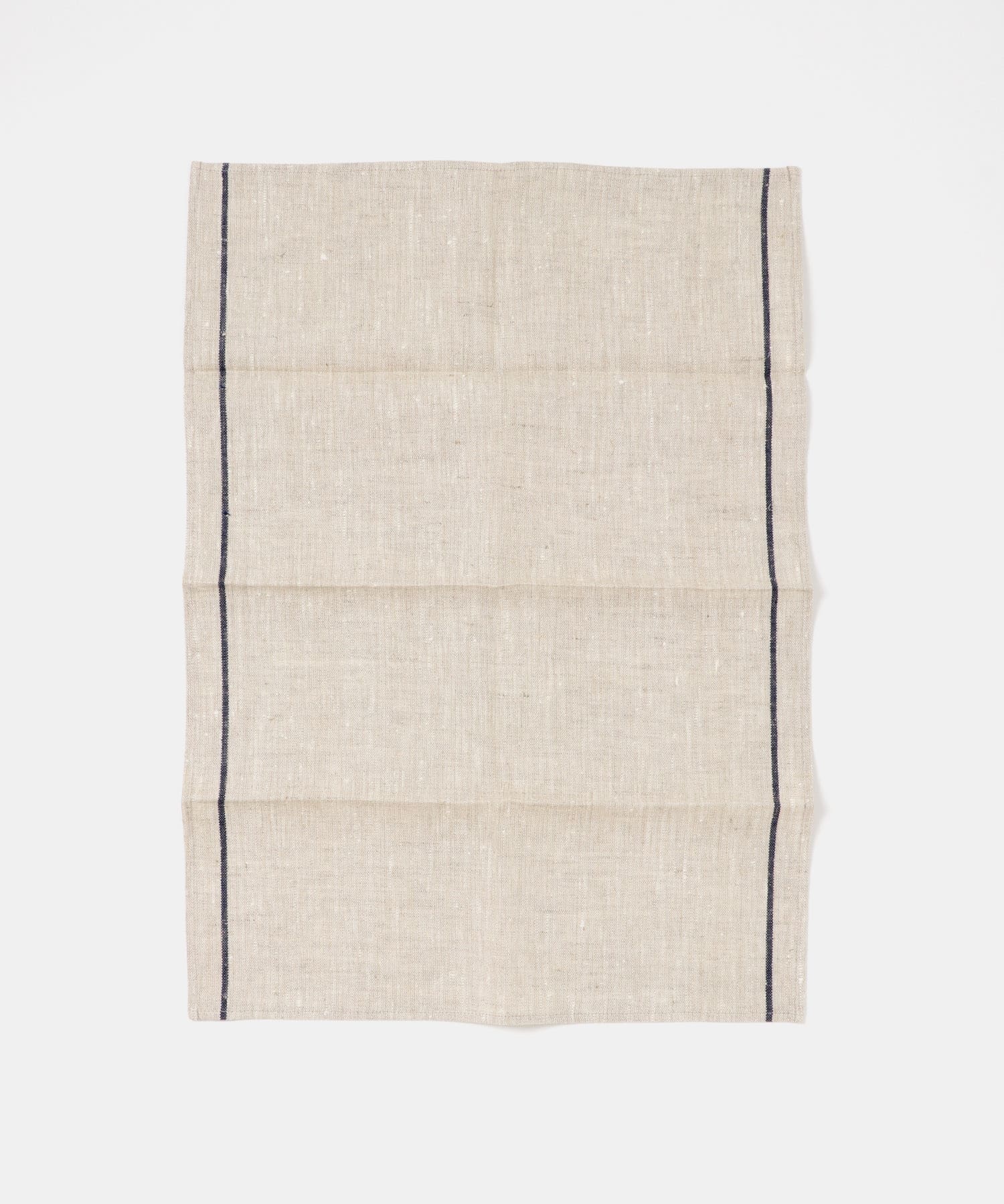 fog linen work　リネンラインキッチンクロス 厚地 ネイビー ネイビー -