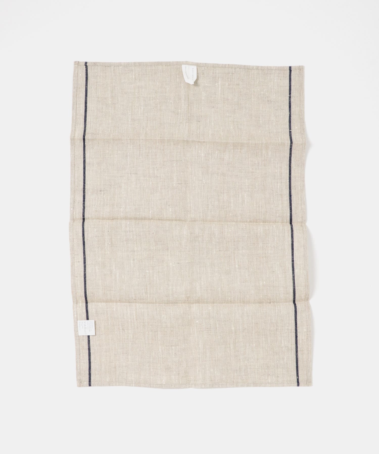 fog linen work　リネンラインキッチンクロス 厚地 ネイビー ネイビー -