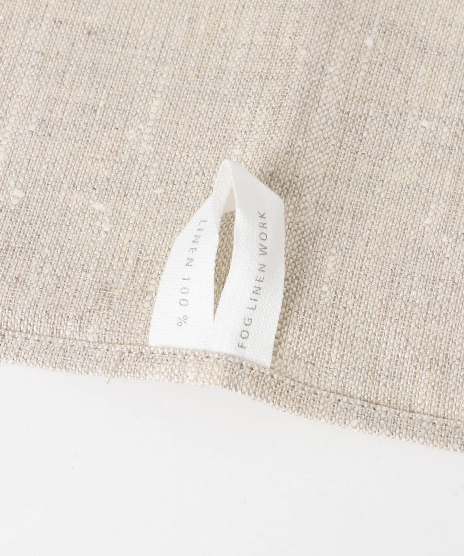 fog linen work　リネンラインキッチンクロス 厚地 ネイビー ネイビー -