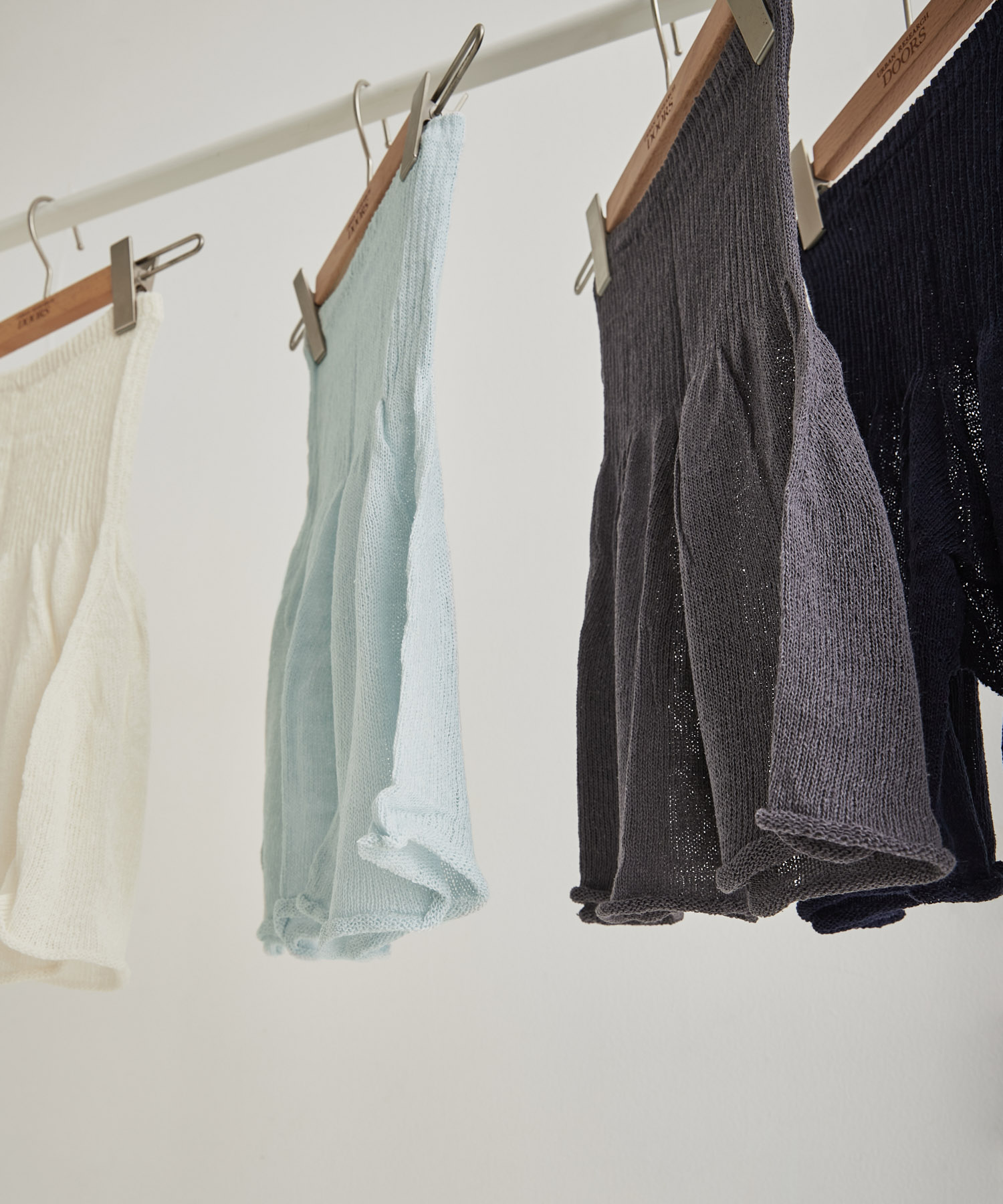 『WEB限定』meri ja kuu　2分丈インナーパンツシルク charcoal -