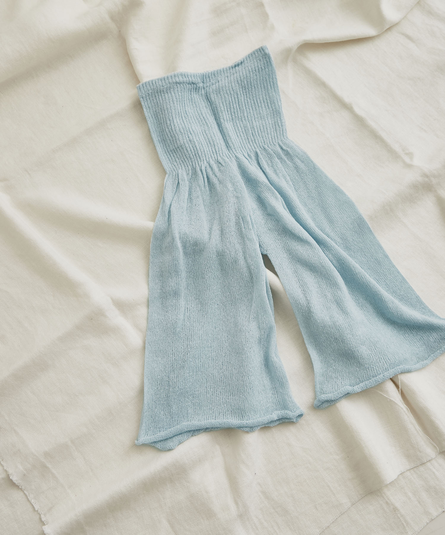 『WEB限定』meri ja kuu　4分丈インナーパンツシルク blue -