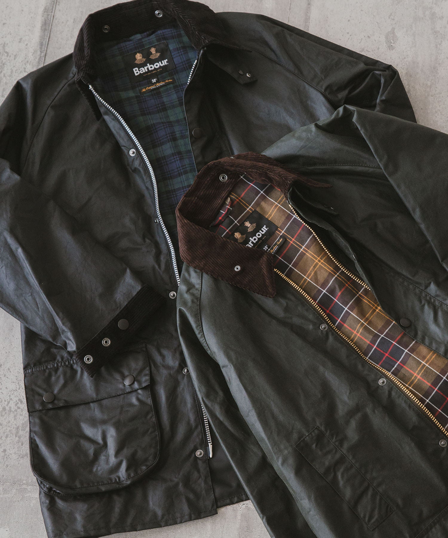 『別注』Barbour　OS WAX GAMEFAIR SAGE 36