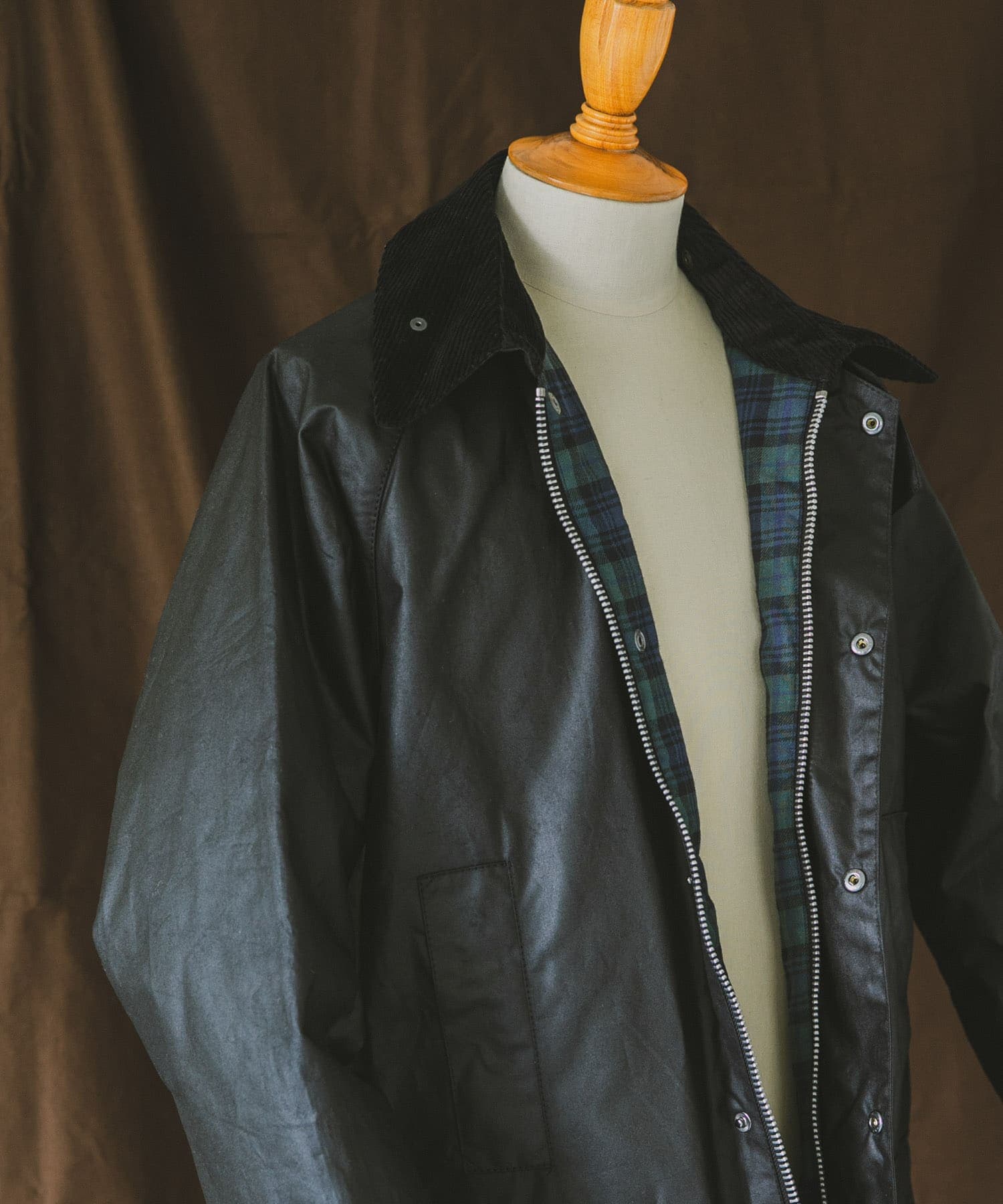 『別注』Barbour / DOORS　OS WAX GAMEFAIR BLACK 36