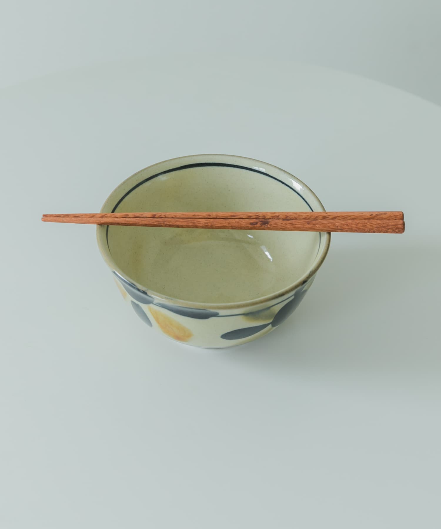 清窯　丼 三彩 -