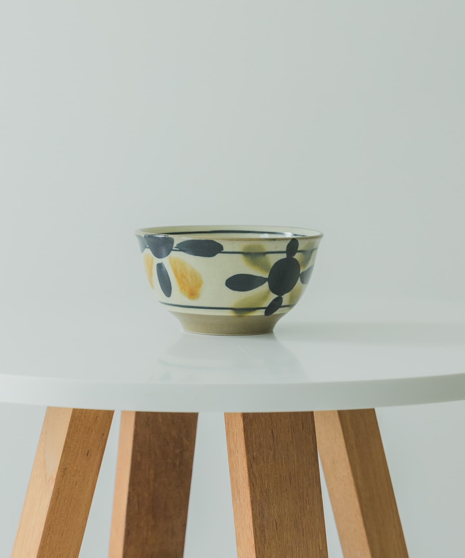 清窯　丼 三彩 -