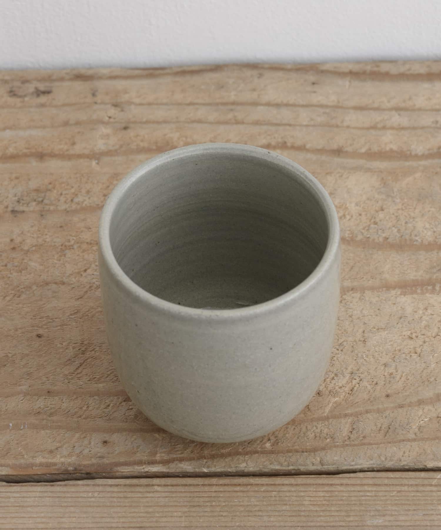 清窯　湯呑 灰青 -