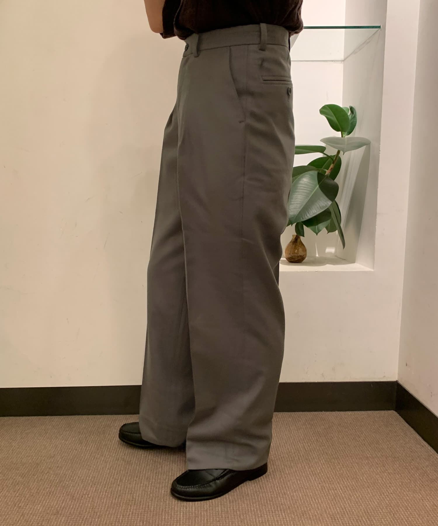 UNIFY　Wool Slacks GREIGE one