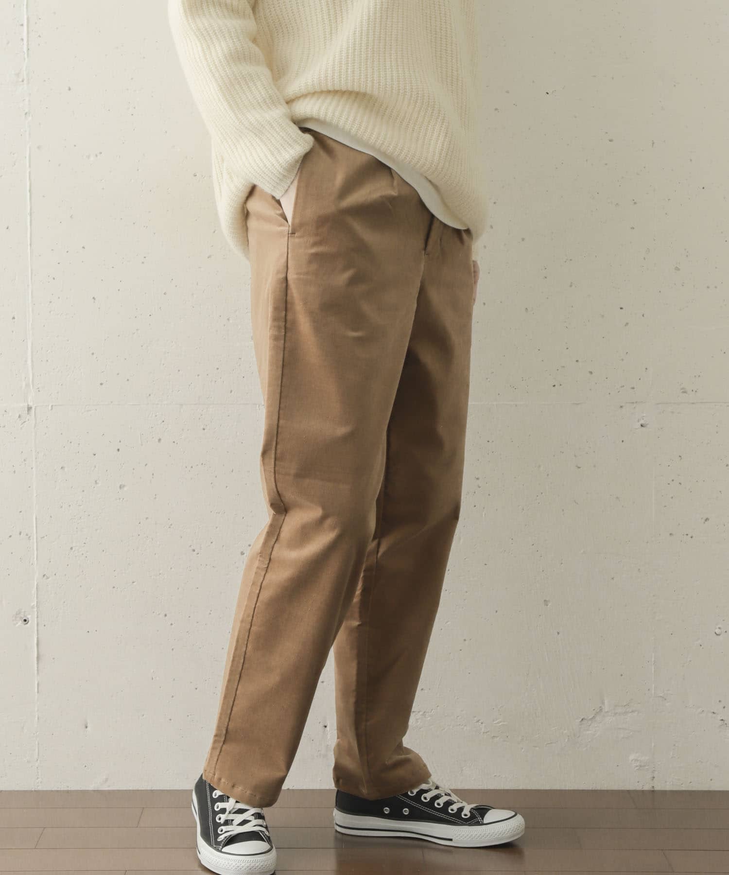 UNIFY　Velvet Pants∴ LT BROWN 1