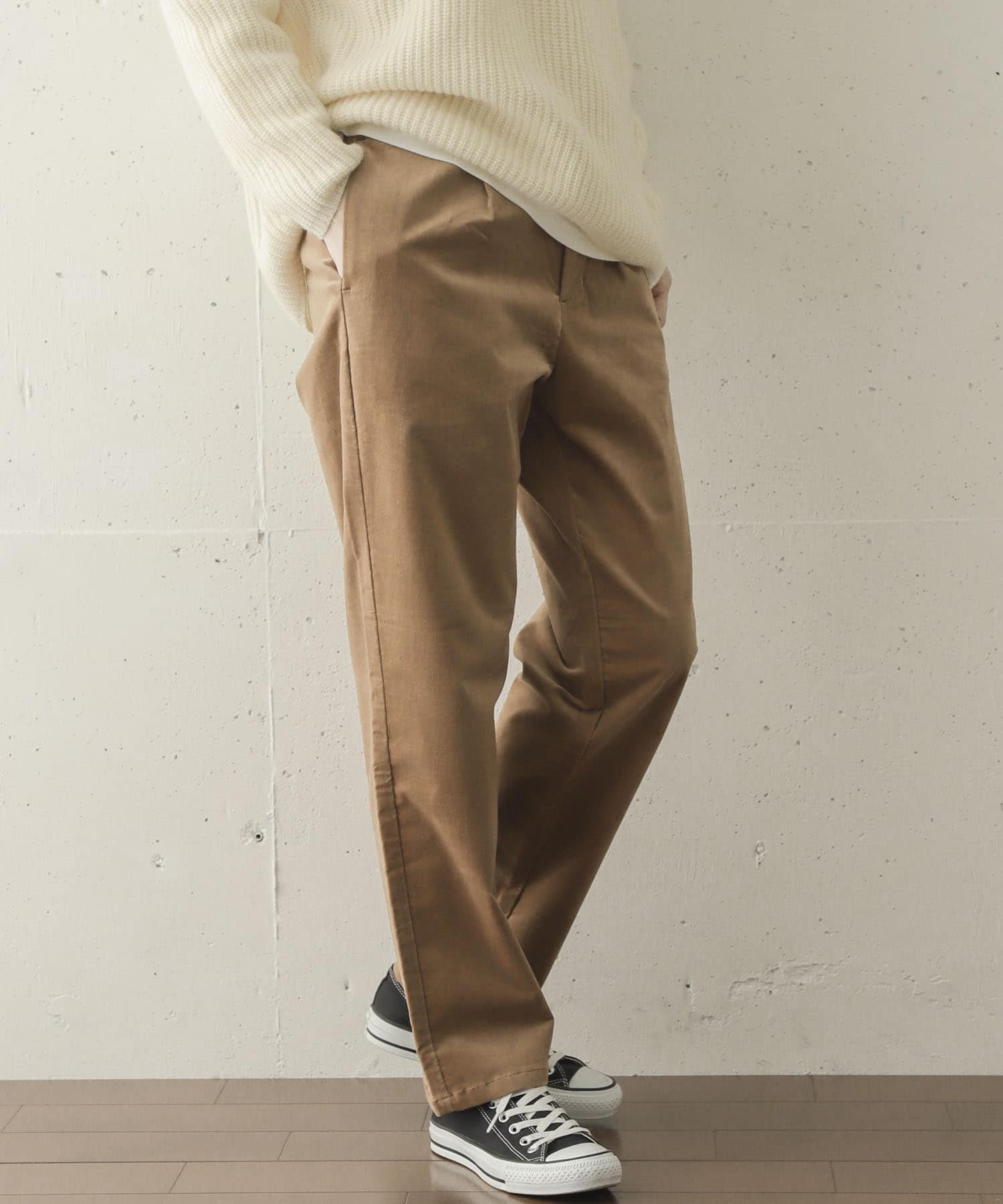 UNIFY　Velvet Pants∴ LT BROWN 1