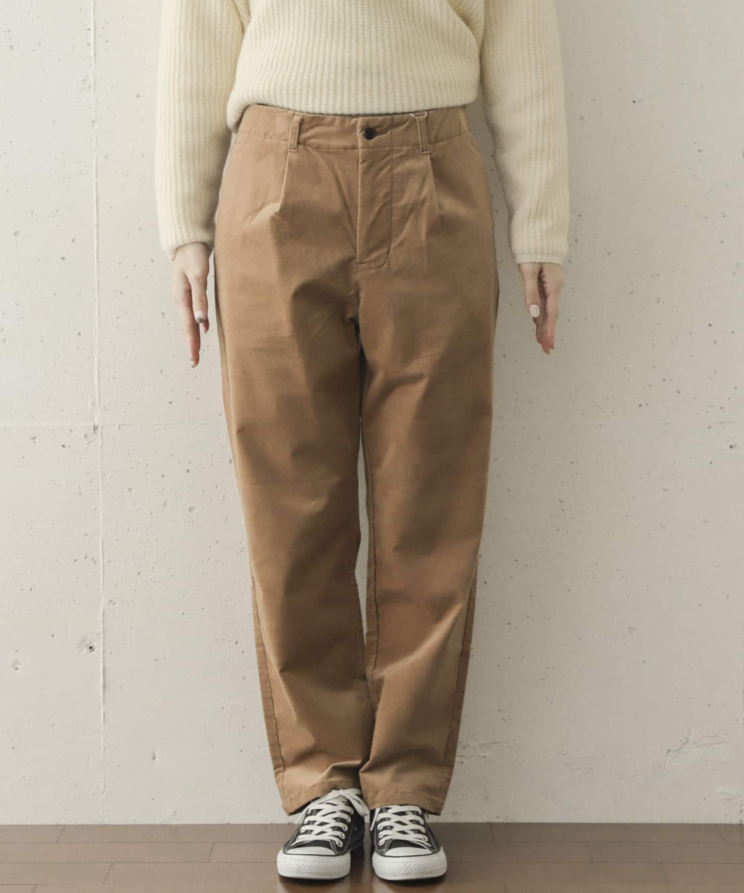 UNIFY　Velvet Pants∴ LT BROWN 1