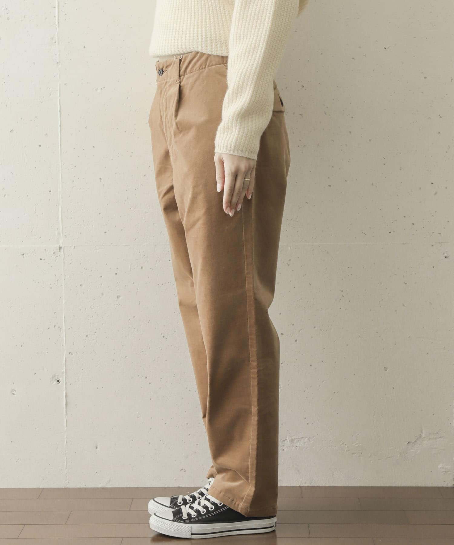 UNIFY　Velvet Pants∴ LT BROWN 1