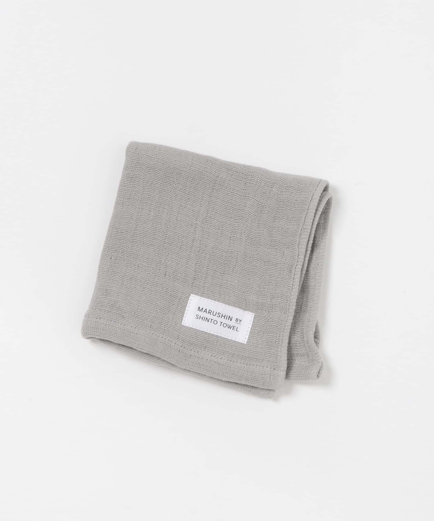 『WEB限定』MARUSHIN by SHINTO TOWEL　ランダムガーゼ ハンドタオル 2枚セット SA×GY -